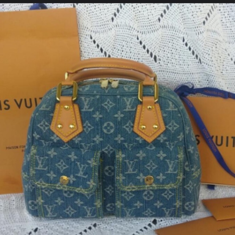 Denim handbag